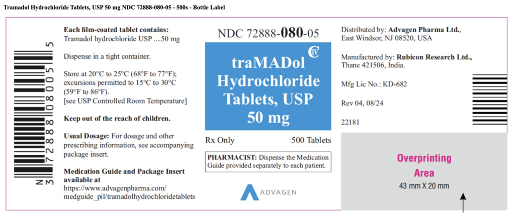 tramadol label